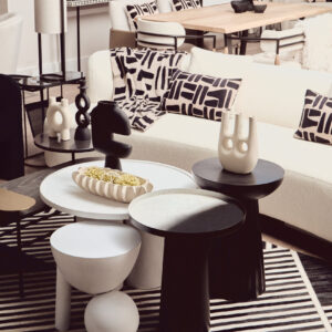 Bosie Ozella Natural And Black Rectangular Cushion