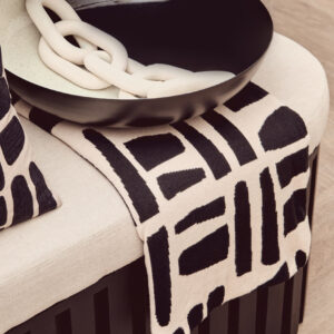 Bosie Ozella Natural And Black Throw