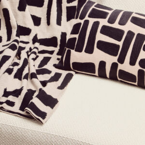 Bosie Ozella Natural And Black Throw