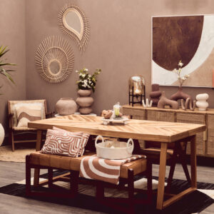 Bosie Ozella Natural And Terracotta Throw