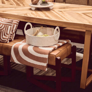 Bosie Ozella Natural And Terracotta Throw