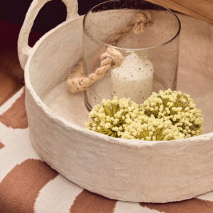 Bosie Ozella Natural And Terracotta Throw