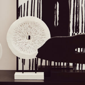 Dumas Black and White Four Door Sideboard