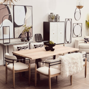Dumas Black and White Two Door Cabinet