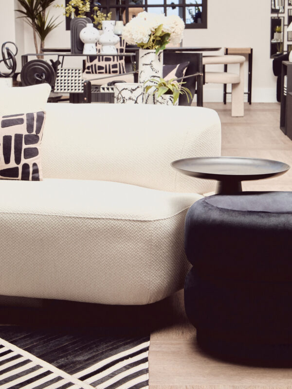 Ozzano Cream Linen 3 Seater Sofa