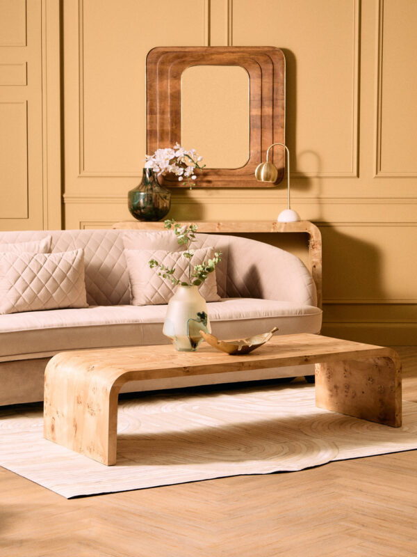 Sangar Mango Wood Carved Wall Mirror