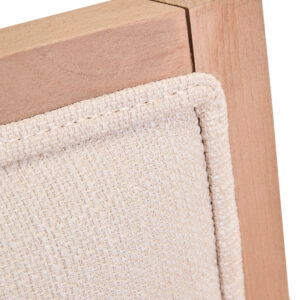 Cebu Ivory Fabric and Grey Wash Beech Wood Dining Chair