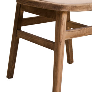 Cebu Beige Fabric and White Wash Elm Wood Dining Chair