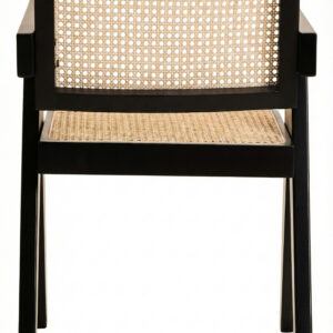 Cebu Natural Cane and Black Beech Wood Dining Chair