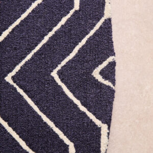 Bosie Moyo Blue And White Round Rug
