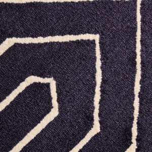 Bosie Moyo Blue And White Round Rug