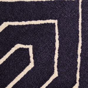 Bosie Moyo Blue And White Round Rug
