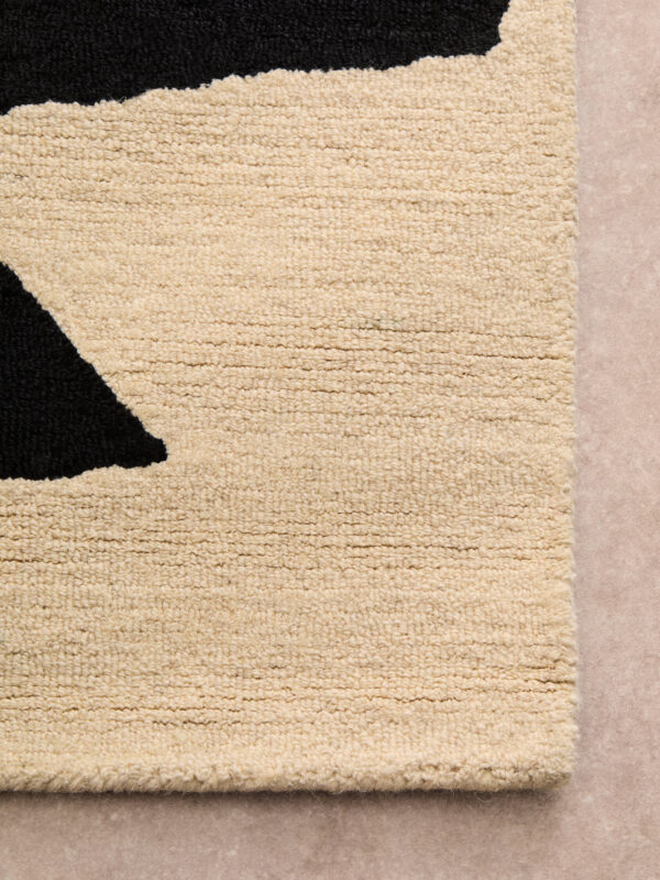 Bosie Milana Large Black and White Geometric Rug
