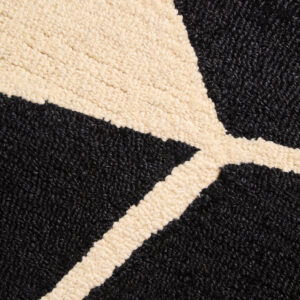 Bosie Milana Large Black and White Geometric Rug