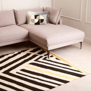 Bosie Villon Black and White Rug