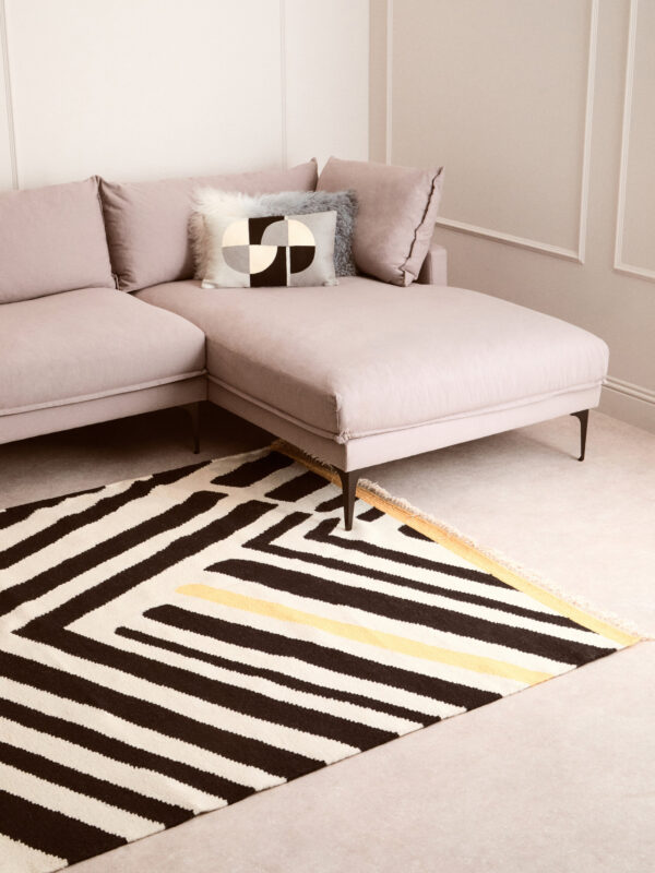 Bosie Villon Black and White Rug