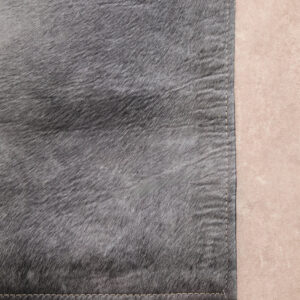 Bosie Safira Large Abstract Hair on Leather Patchwork Rug