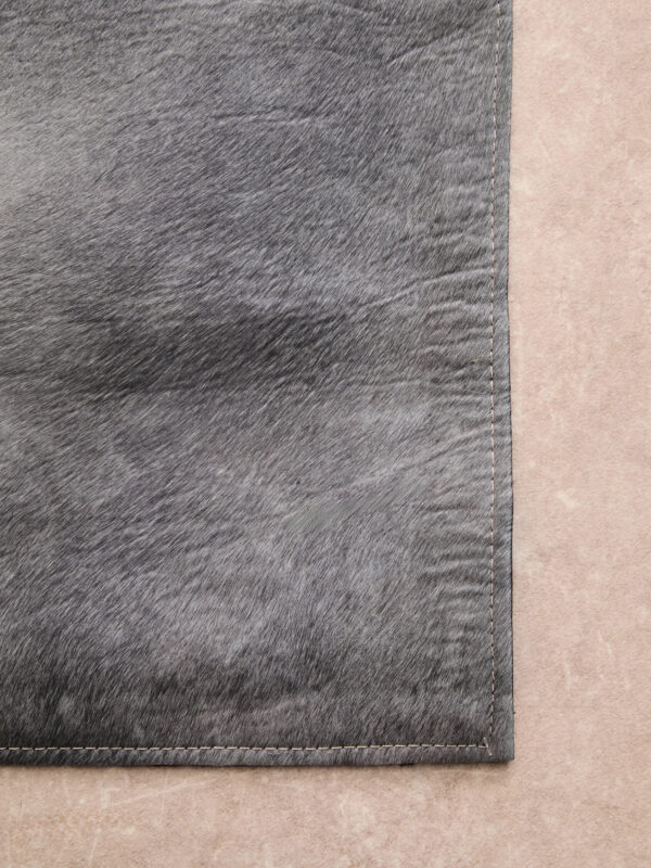 Bosie Safira Large Abstract Hair on Leather Patchwork Rug