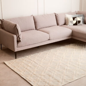 Bosie Jango Large Geometric Ivory Rug