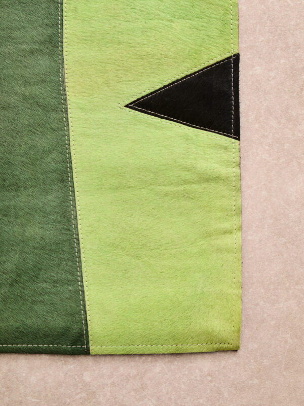 Bosie Safira Small Botanical Hair on Leather Rug