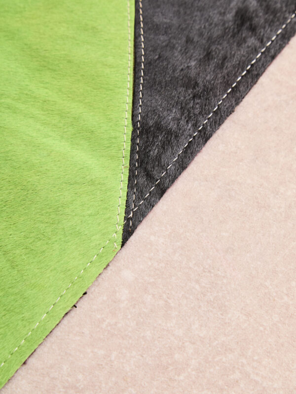 Bosie Safira Small Botanical Hair on Leather Rug