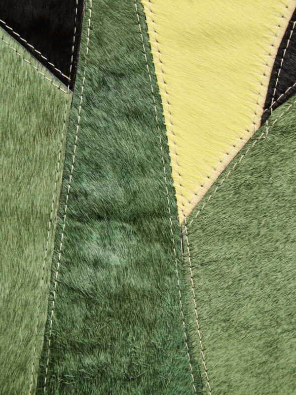 Bosie Safira Small Botanical Hair on Leather Rug
