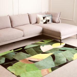 Bosie Safira Large Botanical Hair on Leather Rug