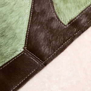 Bosie Safira Large Botanical Hair on Leather Rug