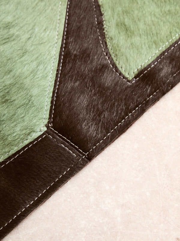 Bosie Safira Large Botanical Hair on Leather Rug