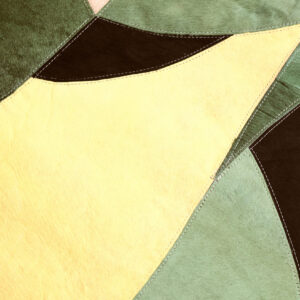 Bosie Safira Large Botanical Hair on Leather Rug