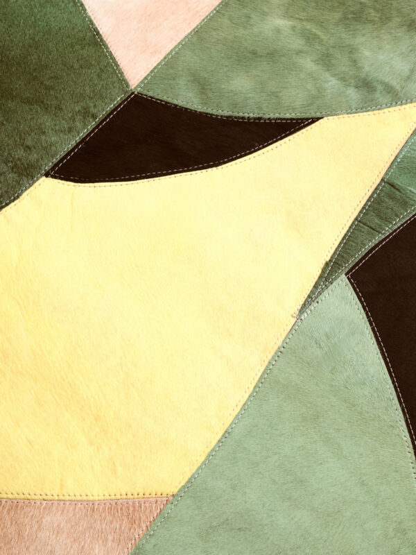 Bosie Safira Large Botanical Hair on Leather Rug