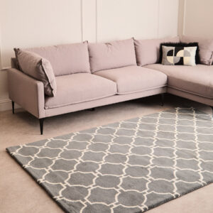 Bosie Kensington Townhouse Large Grey Hand Woven Rug