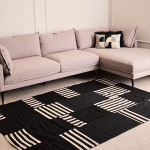 Bosie Black And White Rug