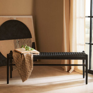 Bosie Chevron Beige Woven Throw