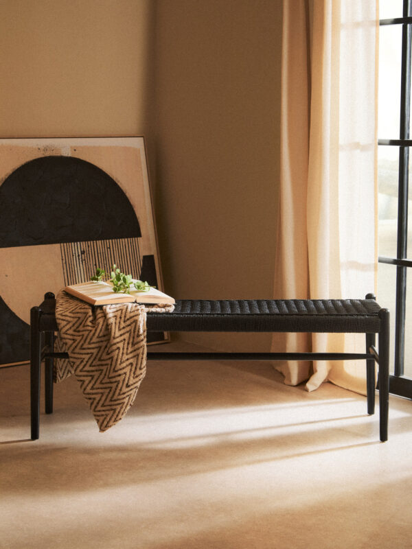 Bosie Chevron Beige Woven Throw