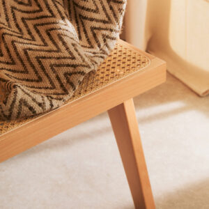 Bosie Chevron Beige Woven Throw