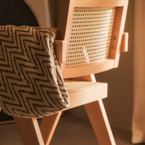 Bosie Chevron Beige Woven Throw
