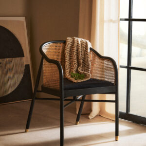 Bosie Chevron Beige Woven Throw