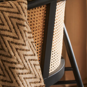 Bosie Chevron Beige Woven Throw