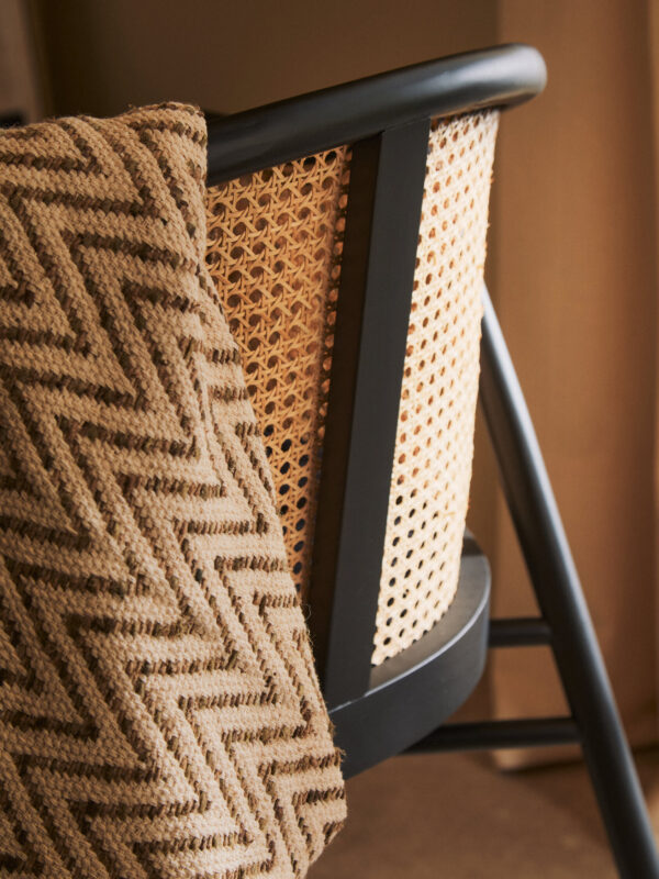 Bosie Chevron Beige Woven Throw