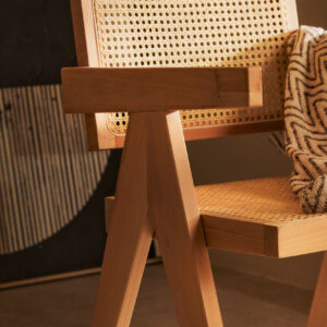Cebu Natural Cane and Beech Wood Dining Chair