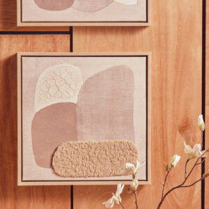 Astratto Set Of 2 Natural Textured Wall Art