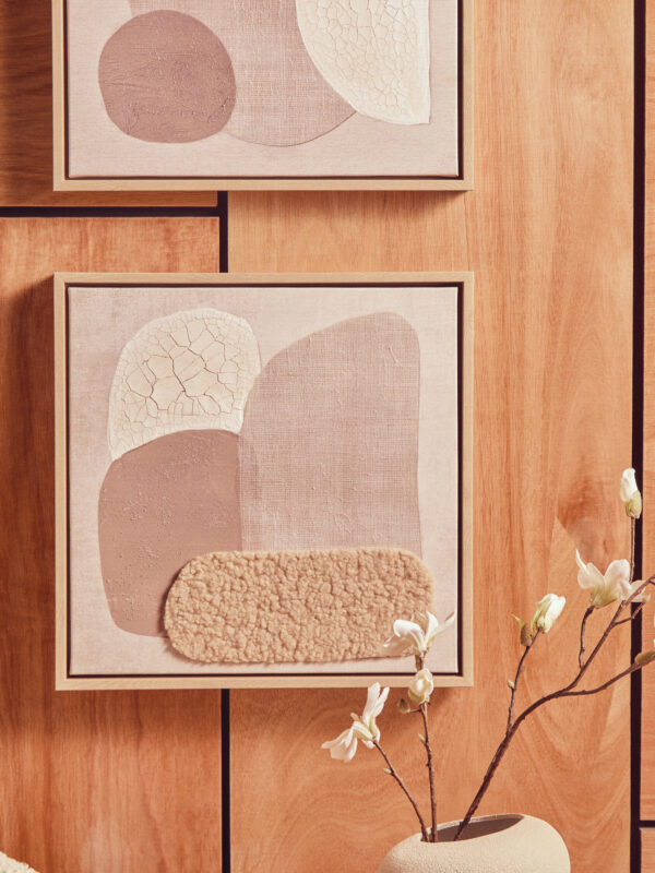 Astratto Set Of 2 Natural Textured Wall Art