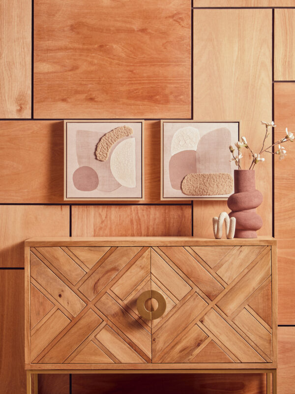 Astratto Set Of 2 Natural Textured Wall Art