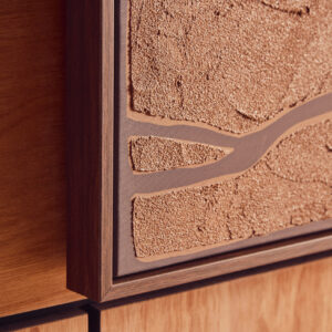 Astratto Set Of 2 Brown and Black Textured Wall Art
