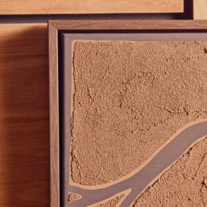 Astratto Set Of 2 Brown and Black Textured Wall Art