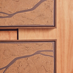 Astratto Set Of 2 Brown and Black Textured Wall Art