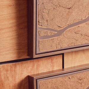 Astratto Set Of 2 Brown and Black Textured Wall Art