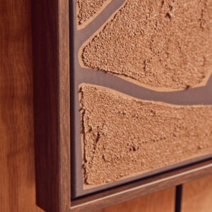 Astratto Set Of 2 Brown and Black Textured Wall Art