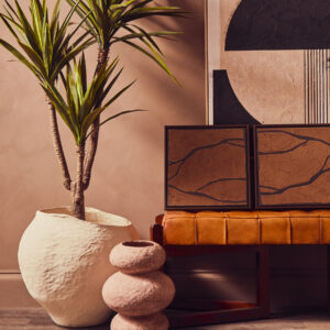 Astratto Set Of 2 Brown and Black Textured Wall Art